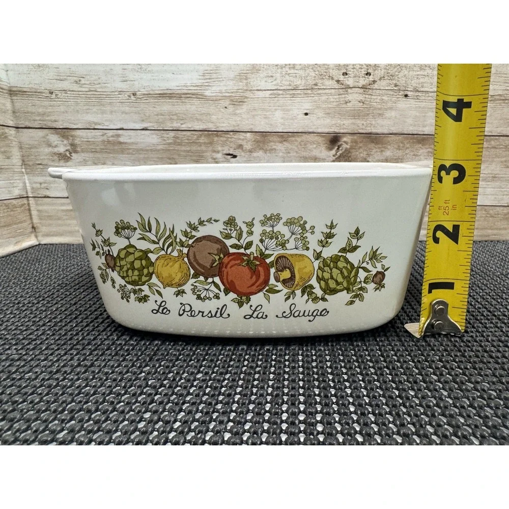 Vintage Corning Ware Spice of Life Le Persil La Sauge 1.5 Quart A-1 1/2-B w/ Lid